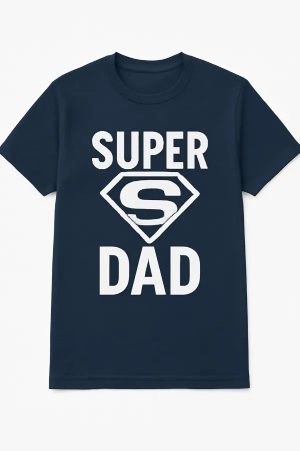 Super Dad Graphic Tee – Funny Parenting Quote T-Shirt for Fathers | Soft Cotton Blend