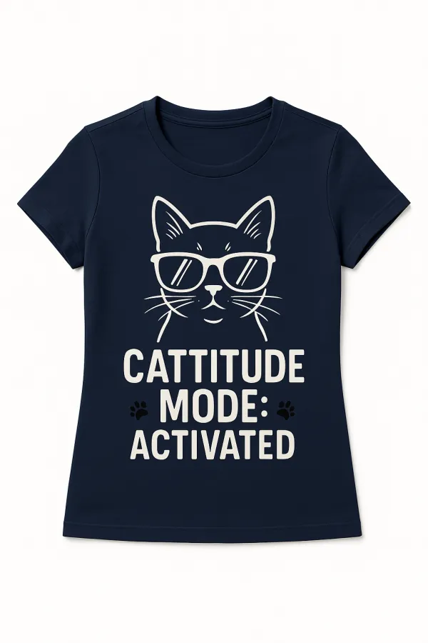 Cattitude Mode Tee