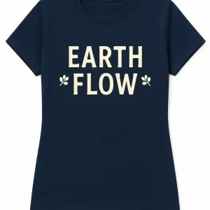 Earth Flow Organic Tee – Mindful Nature-Inspired T-Shirt for Eco-Lovers