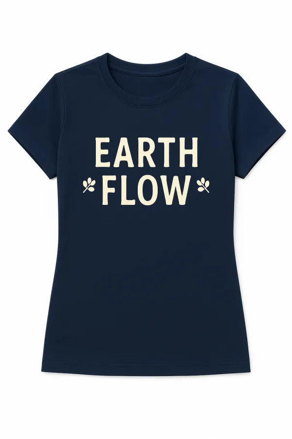 Earth Flow Organic Tee – Mindful Nature-Inspired T-Shirt for Eco-Lovers