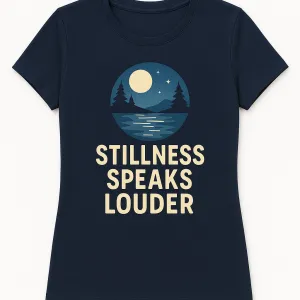 Stillness Speaks Organic T-Shirt – Serenity-Inspired Apparel