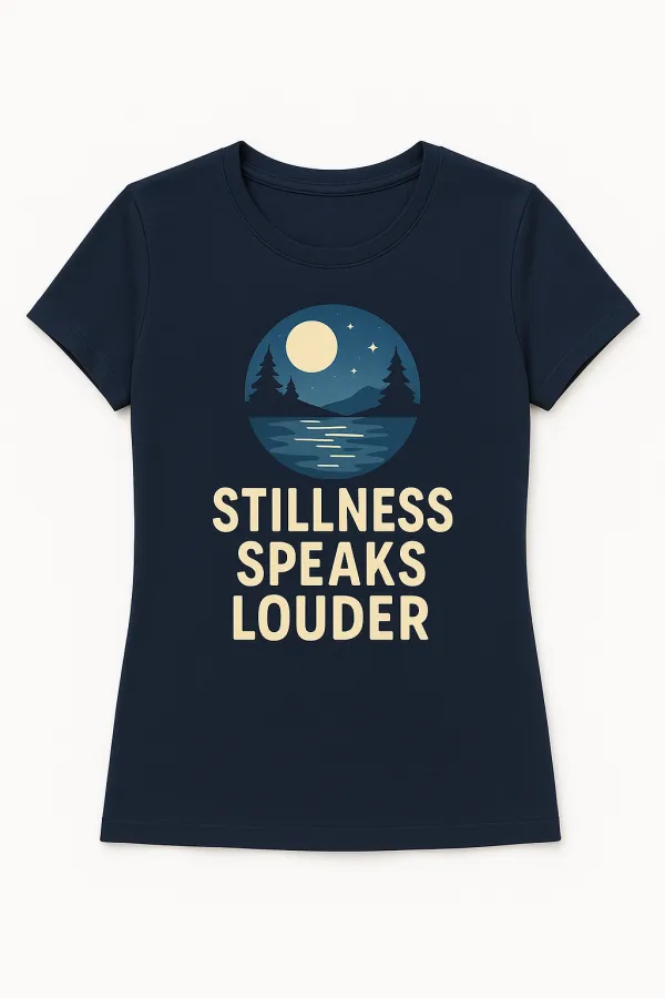 Stillness Speaks Organic T-Shirt – Serenity-Inspired Apparel