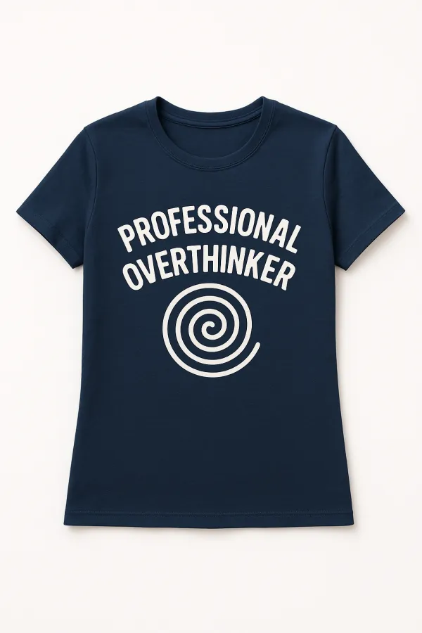 Professional Overthinker – Certified Brain Spiral Tee